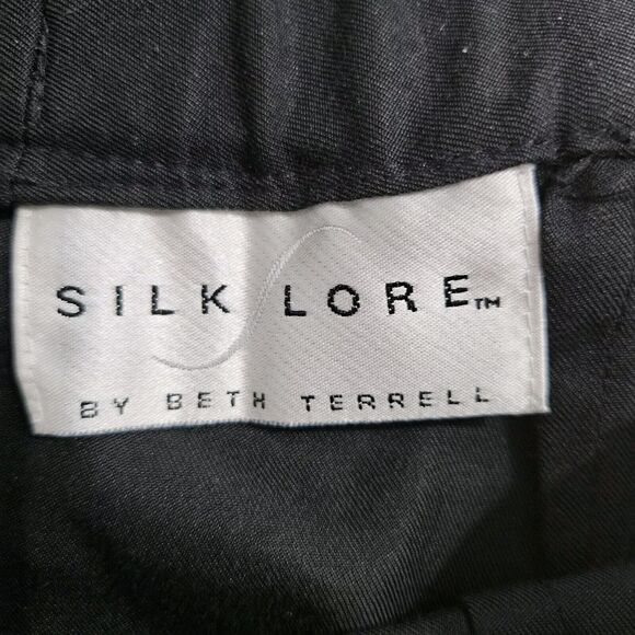 Silk Lore by Beth Terrell Pants Womens 6 Silk Cotton Corpcore Minimalist Ankle - Picture 4 of 13